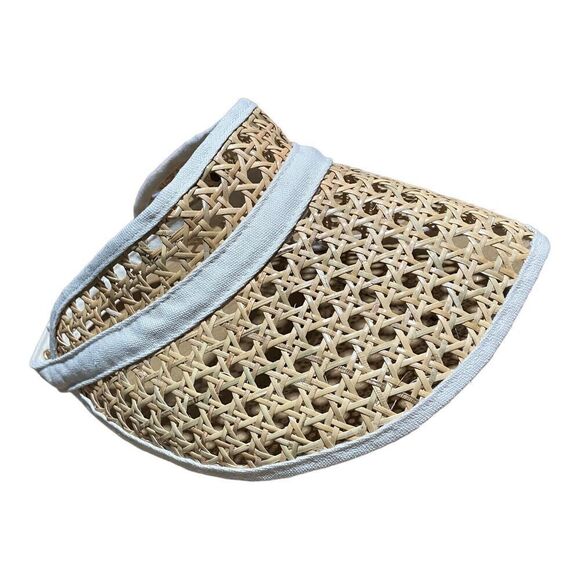 LSpace Cordova Visor in Natural Color NWT One Size Snap Closure Beach Sun - Picture 2 of 8